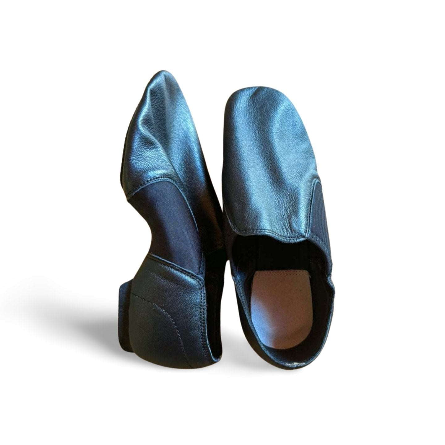 Leather Jazz Dance Shoes - Black - Pliette