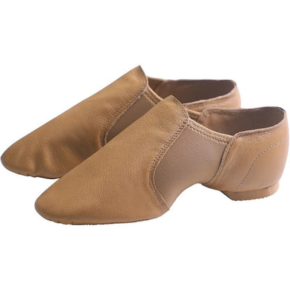 Leather Jazz Dance Shoes - Tan - Pliette